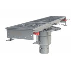 Caniveau Modul 200 sortie verticale centrée boitier 157/DN110 Longueur 1000 mm