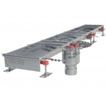 Kit caniveau Modul 200, sortie verticale centrée, sans grille, avec boitier siphon, L 1500 mm