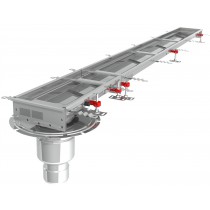 Caniveau Modul 200 sortie verticale en bout boitier 157/DN110 Longueur 2500 mm