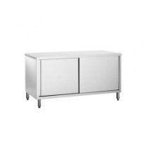 Placard inox, portes battantes, P 600 mm