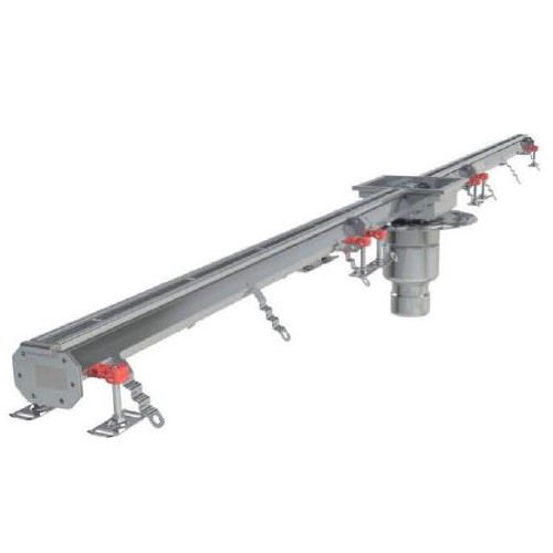 Caniveau Modul 20 sortie verticale centrée 157/DN110 avec boitier siphon 250 x 250 mm Longueur 4500 mm