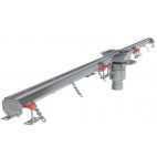 Caniveau Modul 20, vertical centrée, telescopie platine DN157/110 - 3,9 L/s