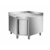 Placard inox, L 1000 x P 1000 x H 950 mm, adossée