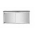 Placard mural en inox, portes battantes, profondeur 600 mm