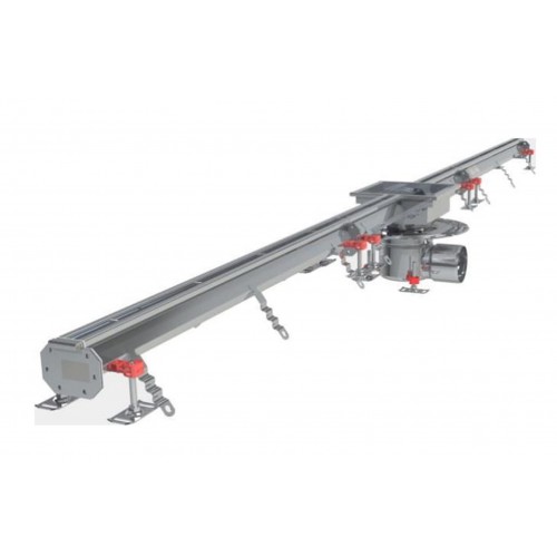 Caniveau Modul 20 sortie horizontale centrée 157/DN110 avec boitier siphon 250 x 250 mm Longueur 6500 mm