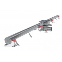 Caniveau Modul 20 sortie horizontale centrée 157/DN110 avec boitier siphon 250 x 250 mm Longueur 8000 mm