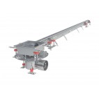 Caniveau Modul 20,  horizontal centrée, telesc platine DN157/110 - 3,2 L/s