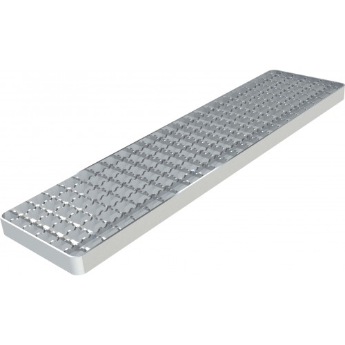 Grille classe L15 caillebotis anti-dérapante double crantage passivée Longueur 500 mm Grille classe L15 caillebotis anti-dérapante double crantage passivée Longueur 500 mm