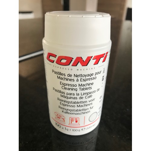 Boite de 100 pastilles de nettoyage (1 g) pour machine à café Conti Boite de 100 pastilles de nettoyage (1 g) pour machine à café Conti