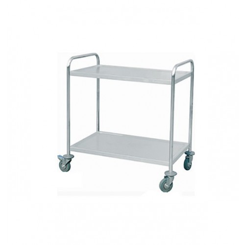 Chariot en acier inoxydable, L 1000 x P 600 x H 940 mm Chariot en acier inoxydable, L 1000 x P 600 x H 940 mm