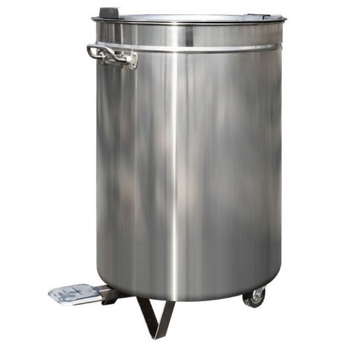 Poubelle en inox, 95 L Poubelle en inox, 95 L
