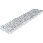 Grille classe L15 caillebotis anti dérapant double crantage electropolie Longueur 496 mm
