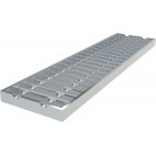 Grille classe C250 caillebotis a barreaux anti dérapant passivée Longueur 500 mm