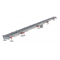 Caniveau Modul 125 sortie verticale centrée DN110 Longueur 1000 mm