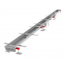 Kit caniveau modul 125, sortie verticale sur manchon centrée DN110