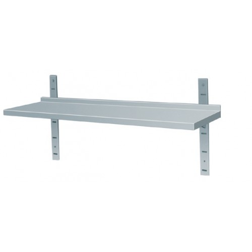 Etagère murale, en acier inoxydable, 1 niveau, profondeur 400 mm Etagère murale, en acier inoxydable, 1 niveau, profondeur 400 mm