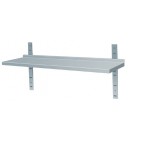 Etagère murale, en acier inoxydable, 1 niveau, profondeur 400 mm