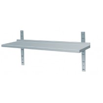Etagère murale, en acier inoxydable, 1 niveau, profondeur 400 mm