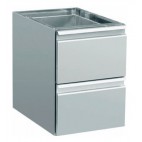 Tiroir (2), L 660 x P 400 x H 555 mm, pour tables