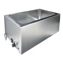 Bain-marie avec robinet, en acier inoxydable, 400 W