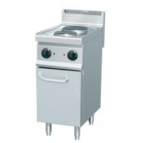 Fourneau électrique,2 feux, inox AISI 304