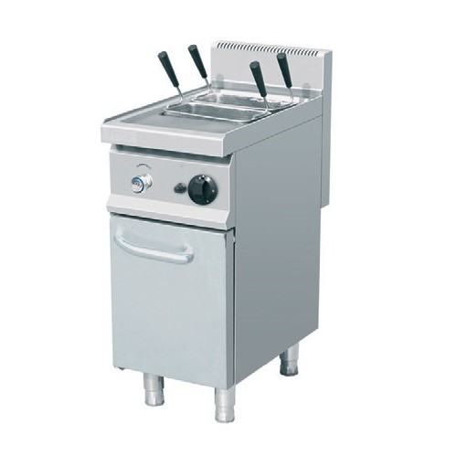 Cuiseur à pâte à gaz, en acier inoxydable AISI 304, 2 paniers, 12 kW Cuiseur à pâte à gaz, en acier inoxydable AISI 304, 2 paniers, 12 kW