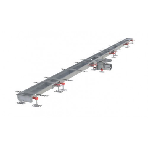 Caniveau Modul 125 sortie horizontale centrée 157/DN110 Longueur 7000 mm Caniveau Modul 125 sortie horizontale centrée 157/DN110 Longueur 7000 mm