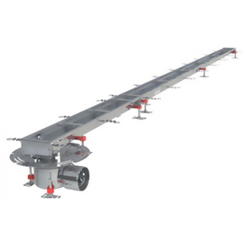 Caniveau Modul 125 sortie horizontale en bout 157/DN110 Longueur 1500 mm