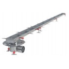 Caniveau Modul 125, sortie horizontale en bout 157/DN110, Longueur 1000 mm