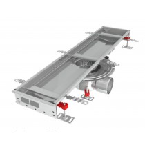 Caniveau Modul 200 sortie horizontale centrée boitier 157/DN110 Longueur 2000 mm