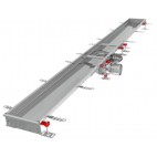 Caniveau Modul 200 sortie horizontale centrée boitier 157/DN110 Longueur 2500 mm