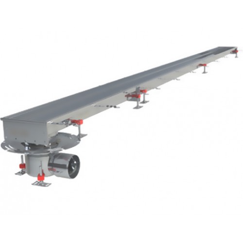 Caniveau Modul 200 sortie horizontale en bout boitier 157/DN110 Longueur 5500 mm