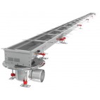 Caniveau Modul 200, sortie horizontale en bout, boitier 157/DN110, Longueur 6500 mm