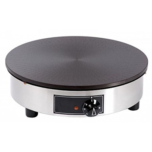Crêpière électrique 35, gamme standard, châssis rond Inox 304 Crêpière électrique 35, gamme standard, châssis rond Inox 304