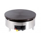 Crêpière gaz ÉLITE, gamme intensive, châssis rond Inox 304