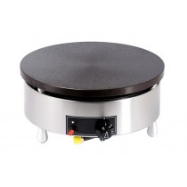 Crêpière gaz ÉLITE, gamme intensive, châssis rond Inox 304