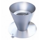 Cone de récupération fixe H 200 mm + cadre H 25 mm pour siphons (200 x 200 mm)