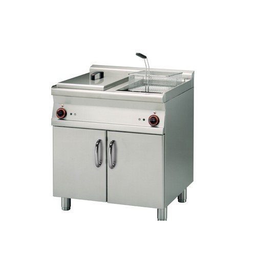 Friteuse électrique en inox AISI 304, gamme 700, 2 x 18 litres Friteuse électrique en inox AISI 304, gamme 700, 2 x 18 litres