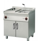 Friteuse électrique en inox AISI 304, gamme 700, 2 x 18 litres