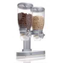 Distributeur d'aliments secs, base en plastique, 2 x 3.5 L