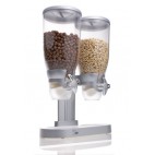 Distributeur d'aliments secs gamme Serveur Pro base en plastique, 2 x 3.5 L