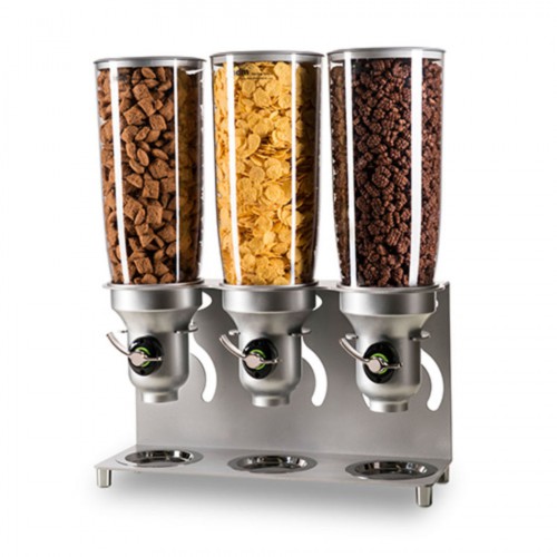 Distributeur d'aliments secs gamme Free Flow 3 x 5 L Distributeur d'aliments secs gamme Free Flow 3 x 5 L