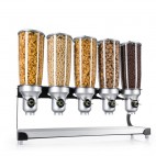 Distributeur d'aliments secs, free flow, gamme premium, 3 x 5 L