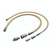 Flexible tubogaz NFD 36-123 20-27 (3/4), 1500 mm, pour rôtissoire à broche gaz