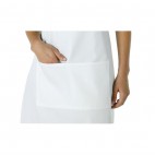 Tablier à bavette Chef Works blanc, polyester-coton