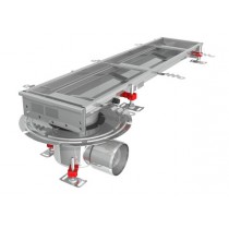 Caniveau Modul 200 sortie horizontale en bout boitier 157/DN110 Longueur 1000 mm