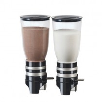 Distributeur d'aliments secs, Click Dispenser, gamme professionnel, 2 x 1,5 L