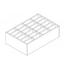 Caillebotis pressé, 300 x 300 mm, acier inoxydable 304L