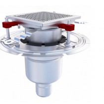 Siphons Epur HygieneFirst avec grilles inox, 200 x 200 mm, Ø 157 mm