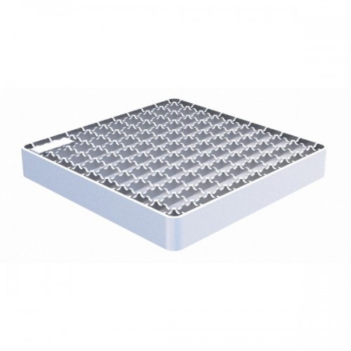 Grille Classe L15 caillebotis anti dérapant double crantée passivée pour cadre 250 x 250 mm